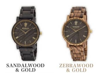 木製腕時計,EINBAND,sandalwood＆gold